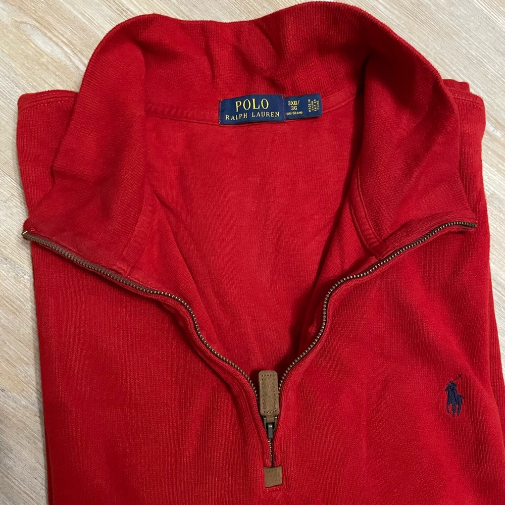 ⚡️ FLASH - 3XB red Polo pullover